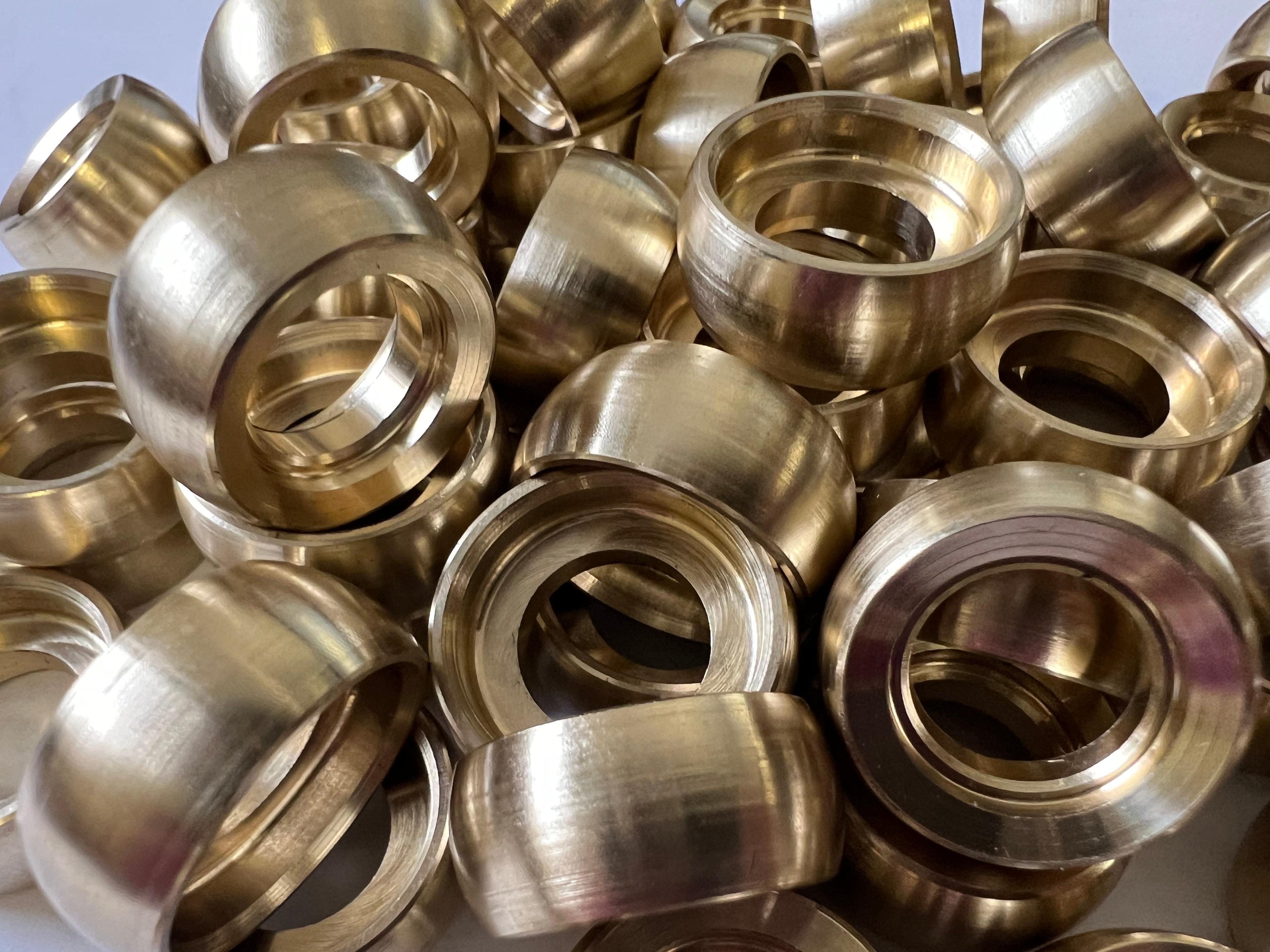 CNC lathe turning metal chips
